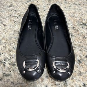 Classic Ralph Lauren 8.5 Black Low Cut Slip on Shoes